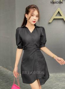 Đầm Công Sở V056 - Đen - Đen
