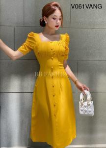 Đầm công sở V061 - Màu Vàng