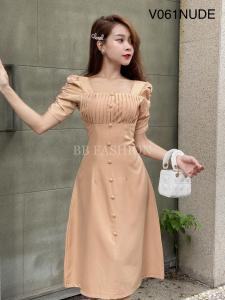 Đầm dạo phố V061 - Màu Nude