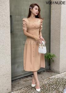 Đầm Công Sở & Dạo Phố V061 - Nude - Nude