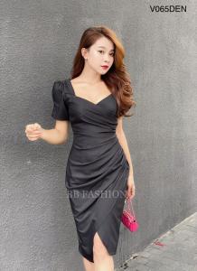 Đầm Công Sở V065 - Đen - Đen