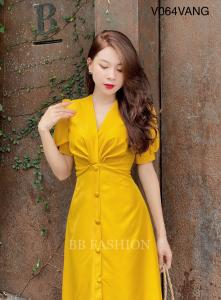 Đầm Công Sở V064 - Vàng - Vàng